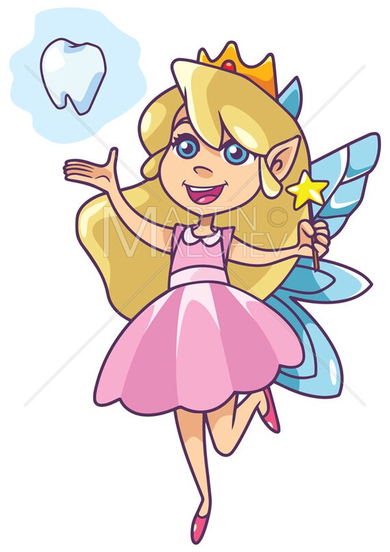 Little Tooth Fairy on White Vector Cartoon Illustration. - Etsy Australia Little Tooth Fairy on White Vector Cartoon Illustration. - Etsy Australia
