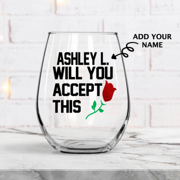 The bachelor wine glass, Stemless wine glass with funny saying, Mondays are for the bachelor wine glass, Funny bachelor themed wine glass