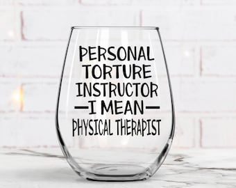 Physical Therapist Gift, PT Gift, Personal torture instructor I mean Physical Therapist, Funny Therapist Gift, Graduation Gift,