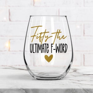 Fifty the Ultimate F Word 50th Birthday Fifty and Fab Fifty - Etsy