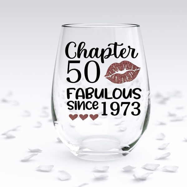 Personalised 50th Birthday Wine Glass Gift By AFewHomeTruths - View #4
