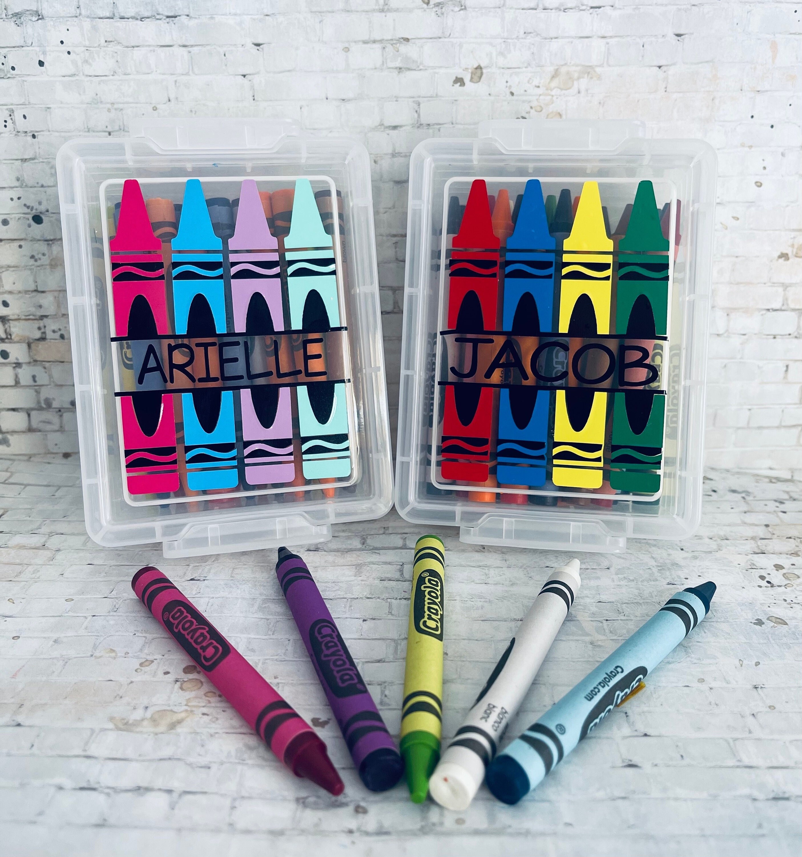 Personalized Crayon Box Back to School Gift for Toddler Etsy