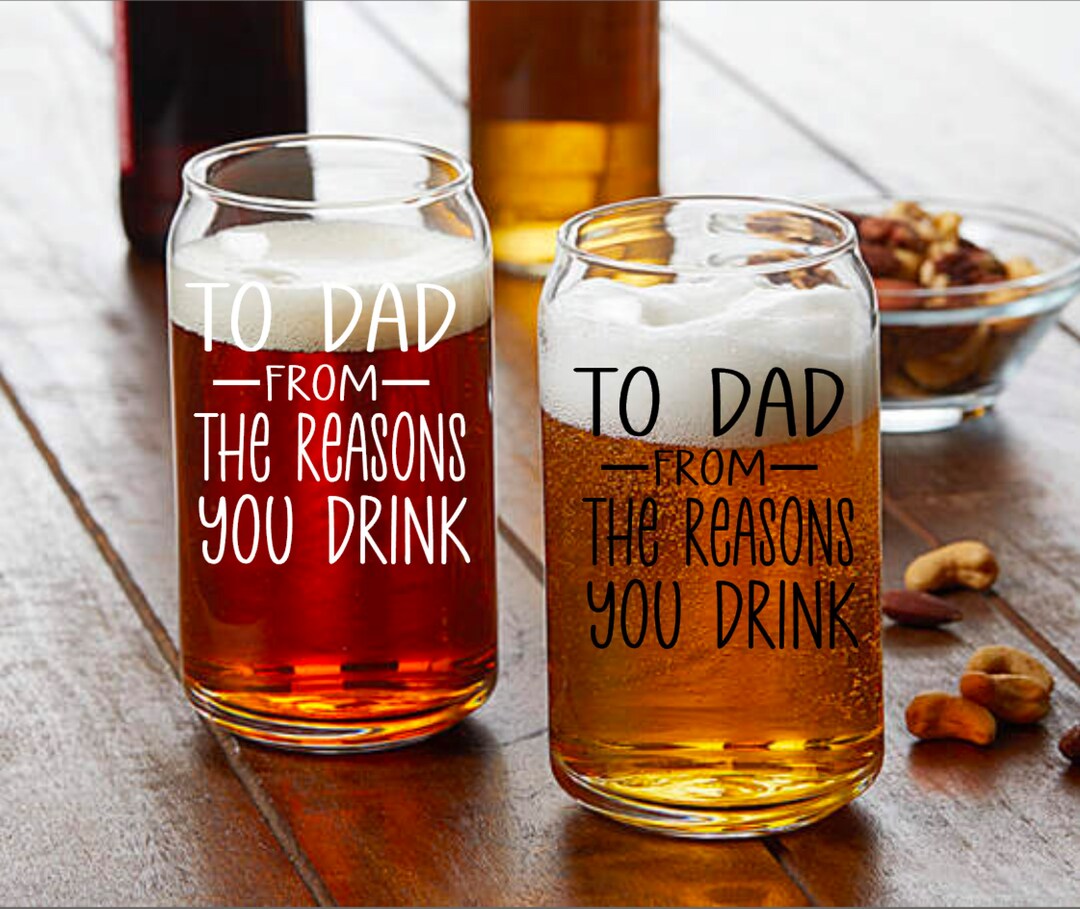 To Dad From the Reasons You Drink, Fathers Day Gift, Funny Gift for Dad, Gift for Dad, Beer Can