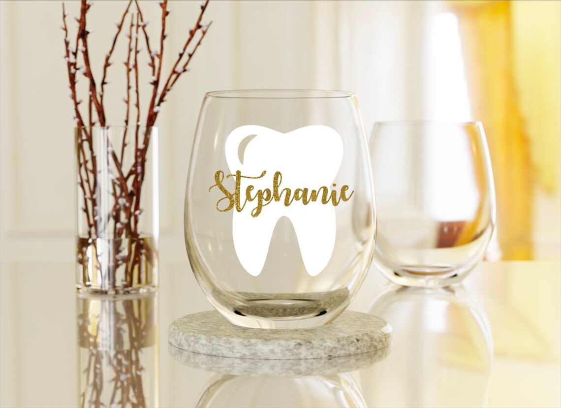 Dentist Wine Glass Dental Assistant Gift Dental Hygienist Etsy