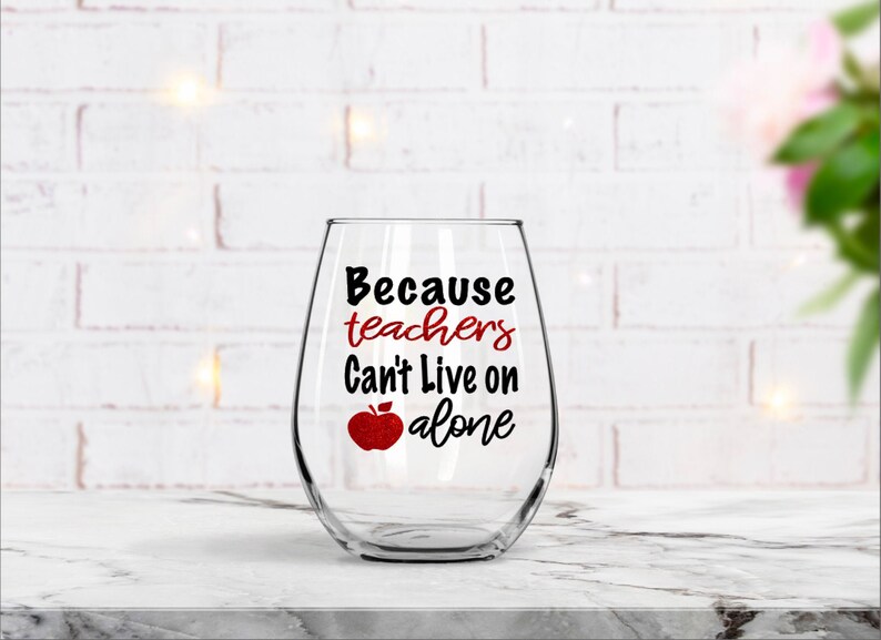 Teacher Wine Glass Teacher Gift Teacher Appreciation Etsy