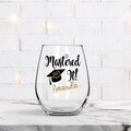 Mastered It Wine Glass, Graduation Gift, Class Of 2026, Grad Wine Glass, Graduation Wine Glass, Masters Degree Gift, Graduate Gift