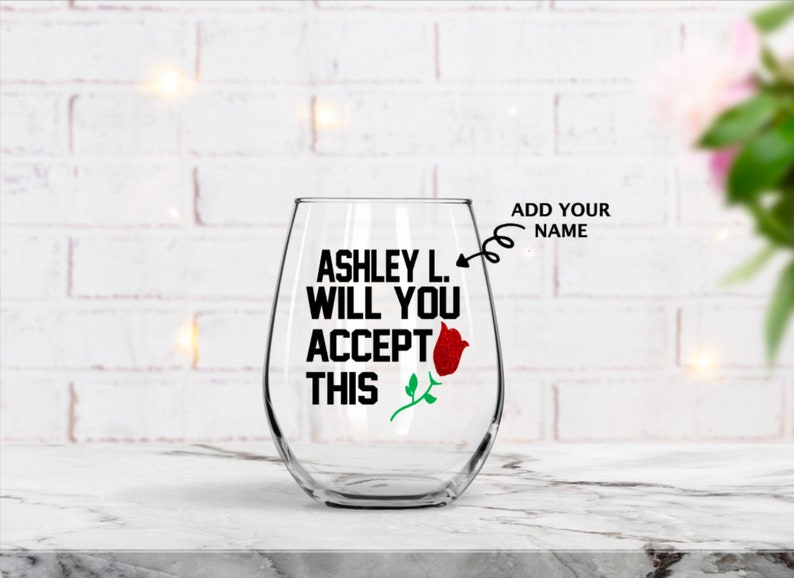 The bachelor wine glass, Stemless wine glass with funny saying, Mondays are for the bachelor wine glass, Funny bachelor themed wine glass image 1