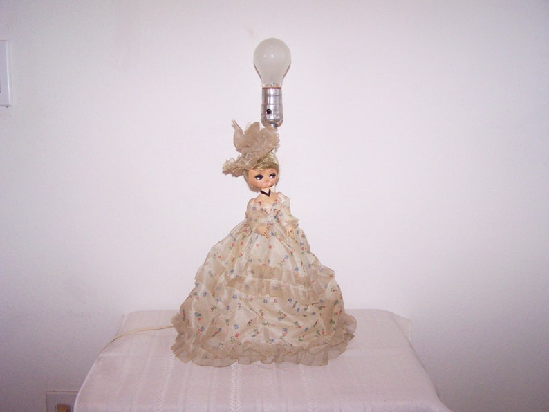 vintage doll lamp