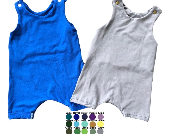 baby Romper baby Girl Ro Baby Boy Romper Tank Romper Toddler Romper Hipster Romper U PICK COLOR Unisex Snap Harem shorts Romper