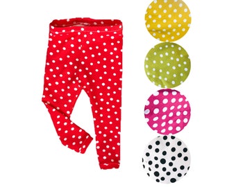 baby polka dot leggings