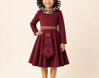 Ahsoka Inspired Twirl Dress | Space Warrior Costume | Girls Halloween Costume | Boutique Twirl Dress | Galaxy Adventure Dress OUTFIT ONLY