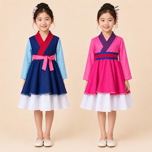 Asian Princess Twirl Dress | Japanese Inspired Floral Dress Kimono Style Costume Girls Halloween Costume Birthday Dress Toddler Twirl Dress