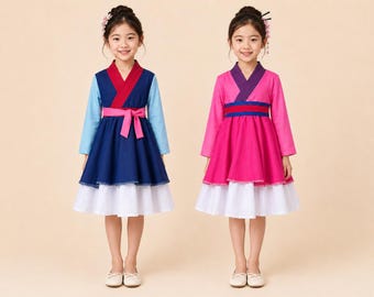 Asian Princess Twirl Dress | Japanese Inspired Floral Dress Kimono Style Costume Girls Halloween Costume Birthday Dress Toddler Twirl Dress