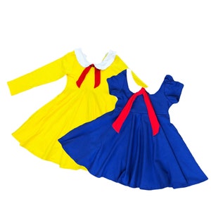 Madeline Blue or Yellow dress with collar and tie not included hat gloves or book image 7