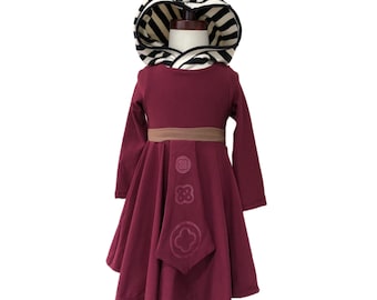 Inspired Ahsoka Costume Tano Inspired Dress Twirl Dress costume Star War Costumes, galaxy characters