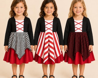 Pirate Princess Twirl Dress | Pirate Night Dress | Girls Pirate Costume | Halloween Dress | Birthday Outfit | Twirl Dress OUTFIT ONLY