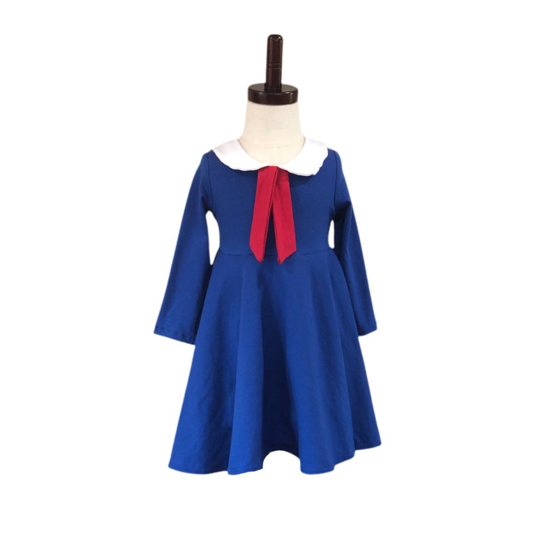 Madeline Blue or Yellow dress with collar and tie not included hat gloves or book image 6