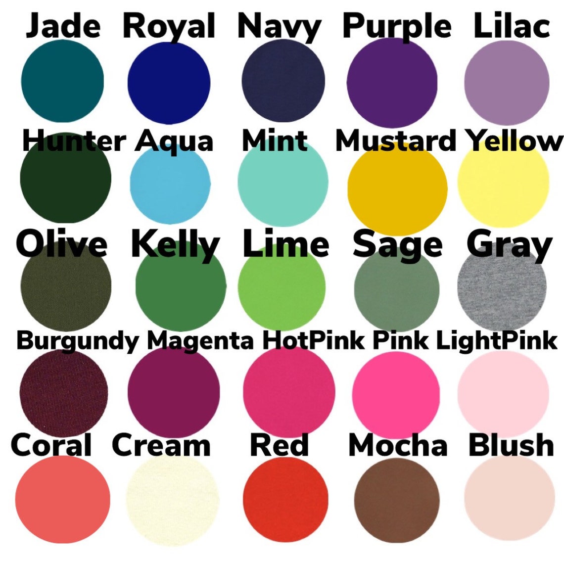 U PICK COLOR Basic Leggings in so Many - Etsy