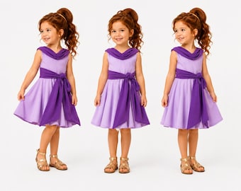 Greek Goddess Twirl Dress | Lavender Princess Dress | Roman Goddess Costume | Girls Halloween Costume | Birthday Party Dress | Twirl Dress