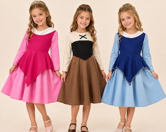 Pink Princess Twirl Dress | Fairytale Princess Dress | Rose Princess Costume | Girls Birthday Dress | Halloween Costume | Storybook Dress