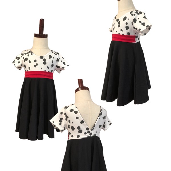 Cruella costume cruela dress 101 Dalmatians dressTwirl Dress