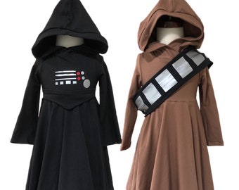 Villains from Star-War Darth Character Dress Vader Costume or Chewy costume, Inspired Chewbaca Dress