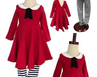 Ollivia Inspired Costume Book Pig Costume character dress option, and or legging options sold separately