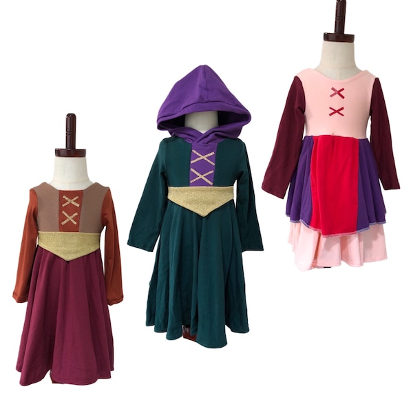 Sanderson Sisters, Hocus Pocus Costumes, Winifred, Sarah, and Mary Costumes