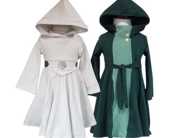 Star Wars Princess Leia dress white or green option costume