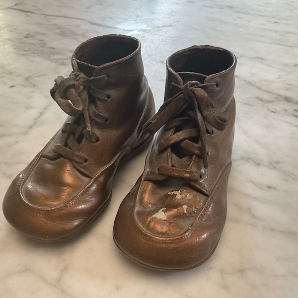 Bronzed Baby Walking Shoes