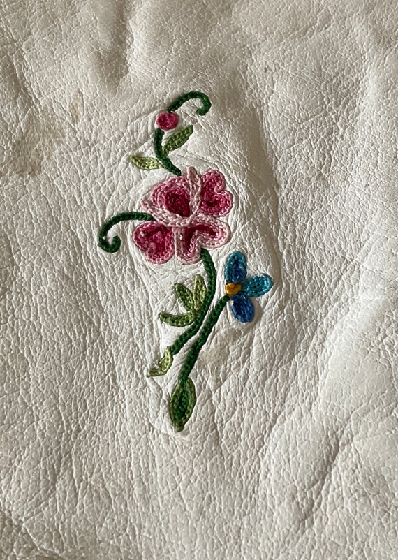 French Embroidered Rose Gloves - image 2