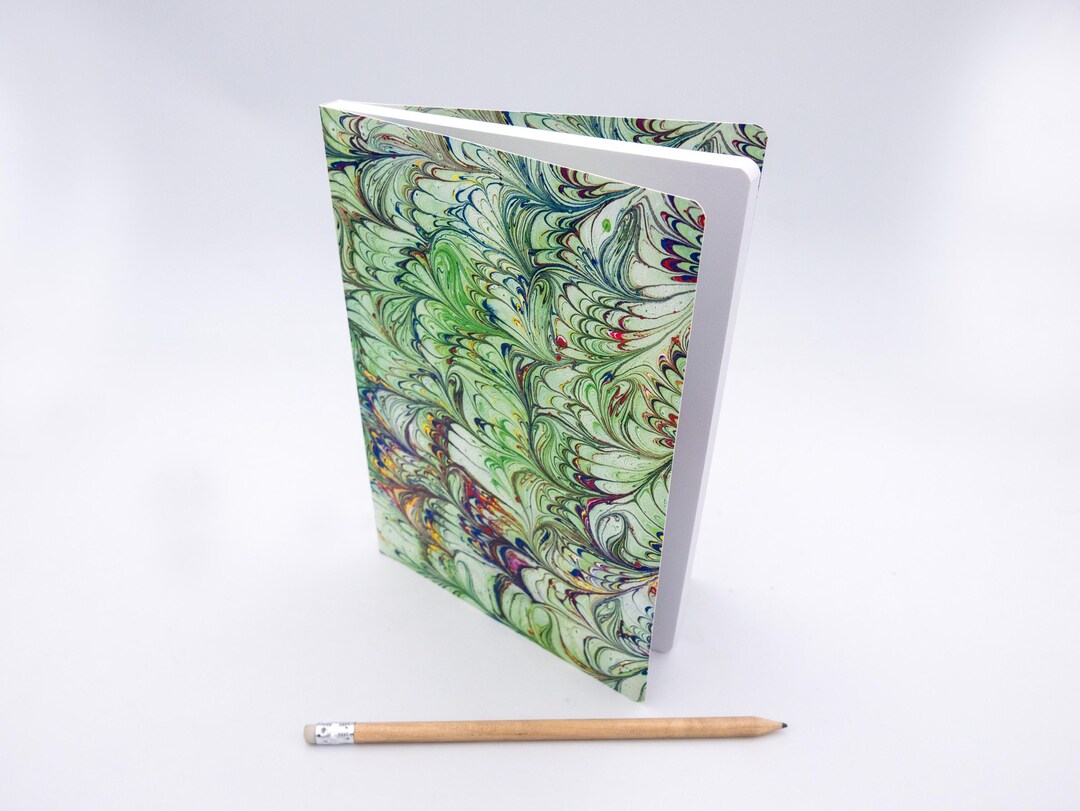 Perfect Bound Notebook 10 - Marbled Paper Designs - A5 - Italian Cover ...