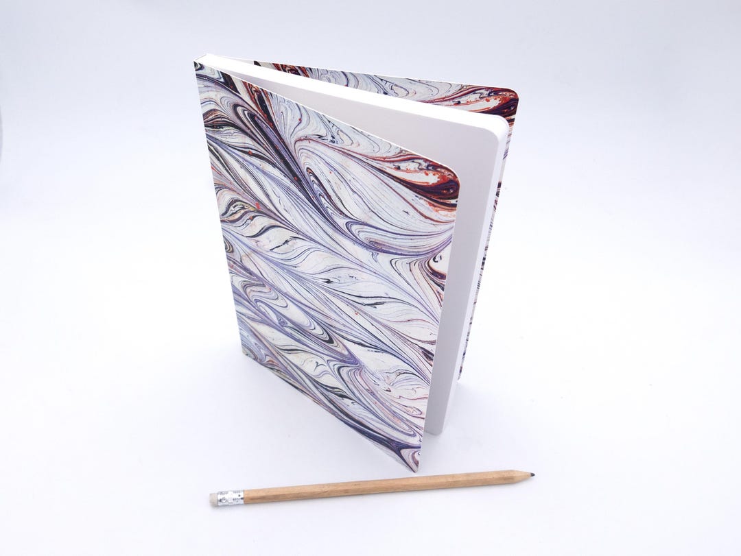 Perfect Bound Notebook 3 - Marbled Paper Designs - A5/A4 - Italian ...