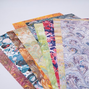 10 fogli di carta marmor stata - kit 5