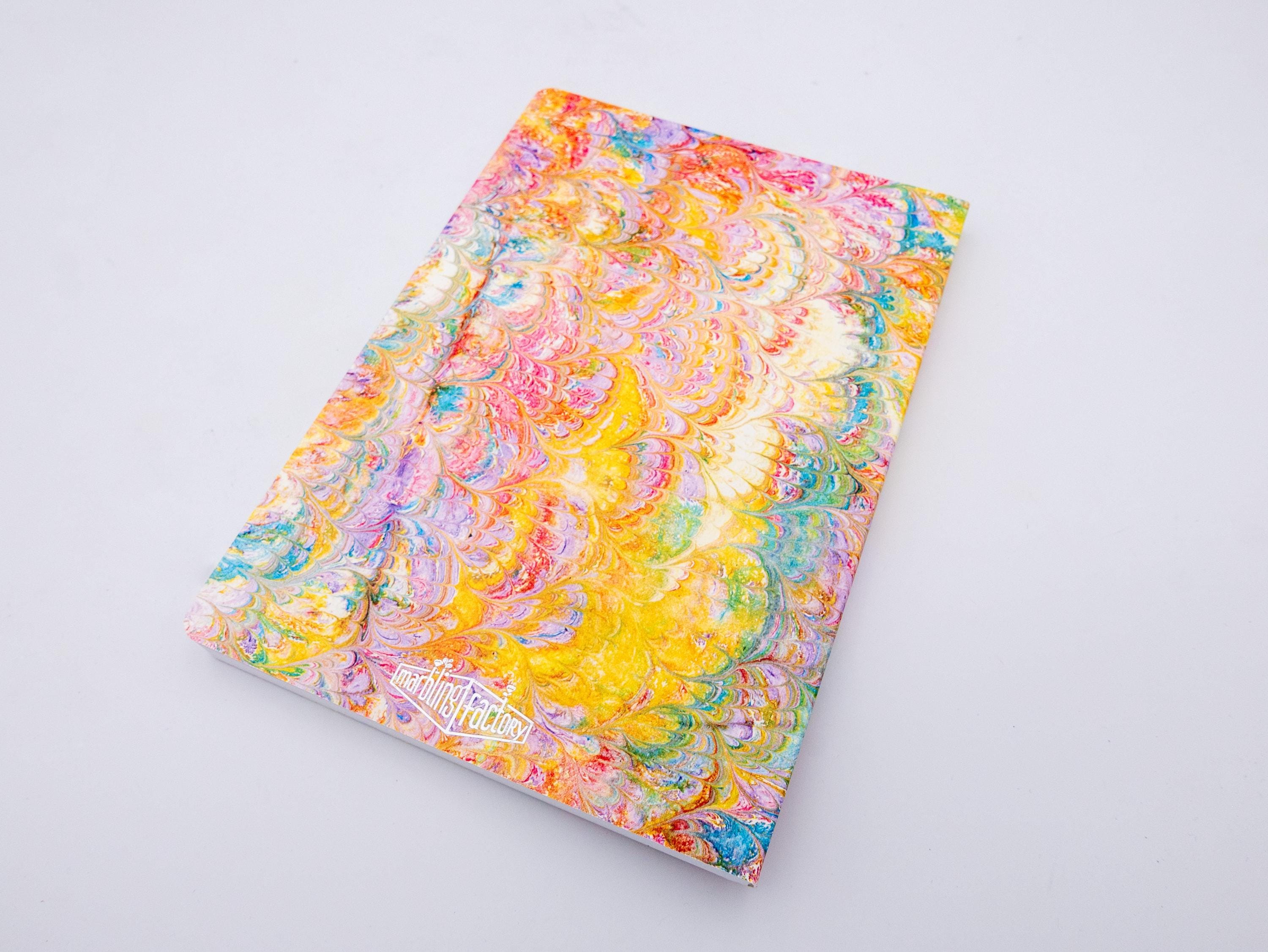 Perfect Bound Notebook 19 - Marbled Paper Designs - A5 - Italian Cover ...