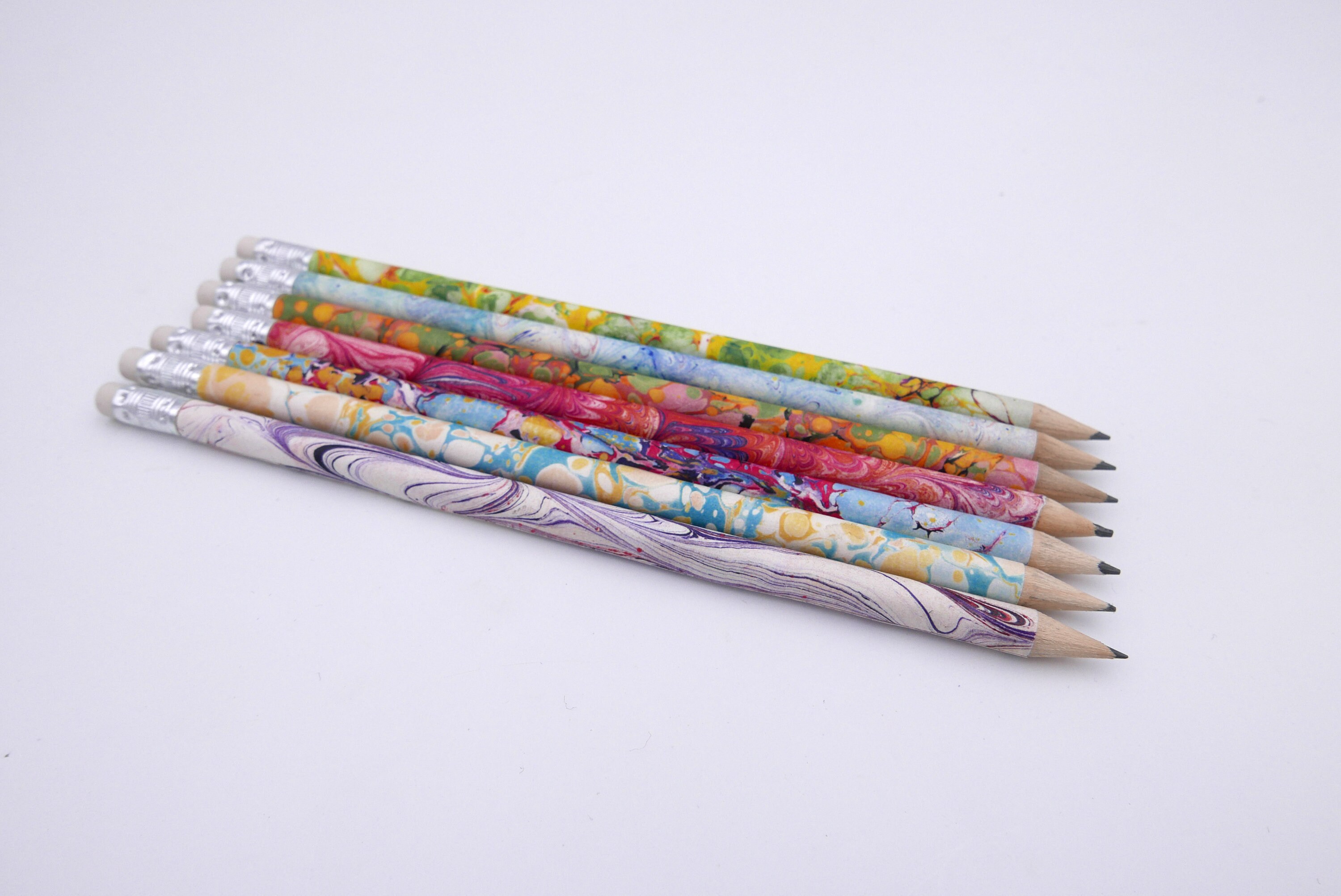 7 Crayon Papiers Marbrés - Plus de 80 Motifs Disponibles
