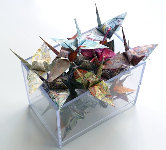 Marble Scrapbook Paper Craft, Origami Paper Star Strips