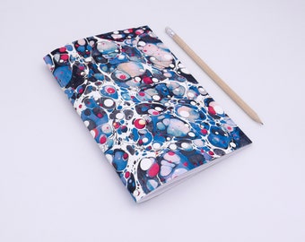 Marbled notebook staple binding - more than 80 different patterns