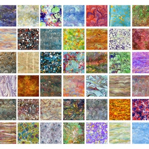 Marbled Origami paper 15x15cm 40 sheets 40 patterns special kit image 2