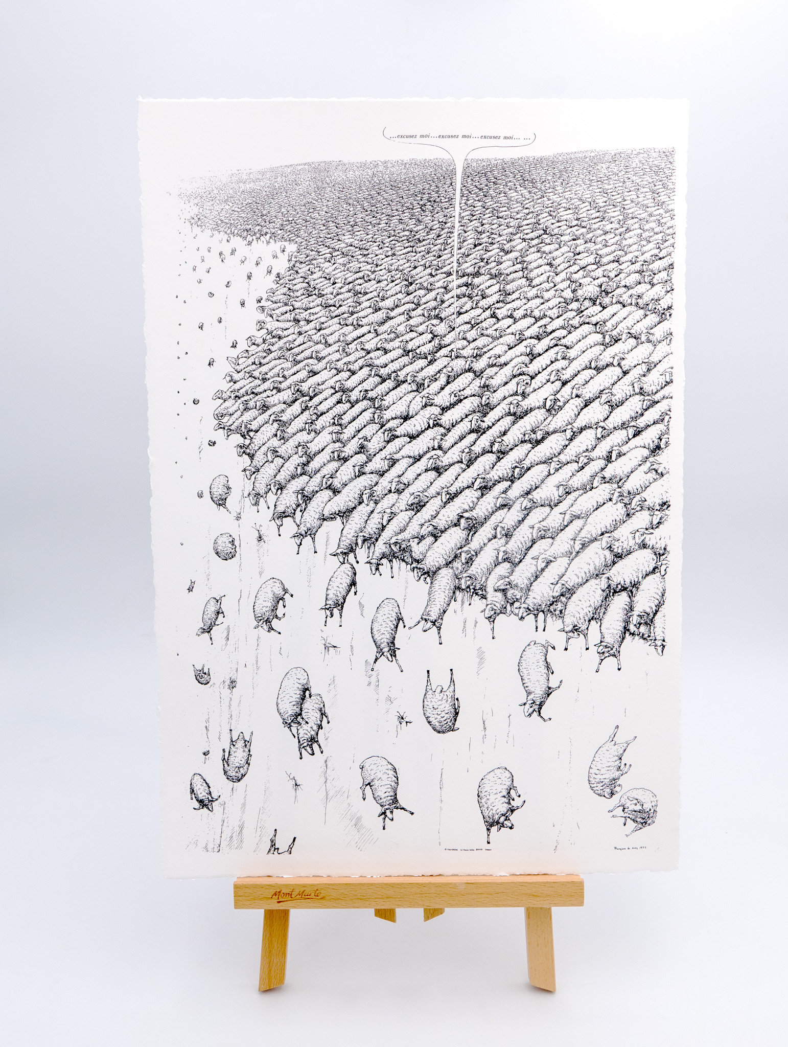 François De Kresz Poster Vintage French 1974 \, image size:1542x2048