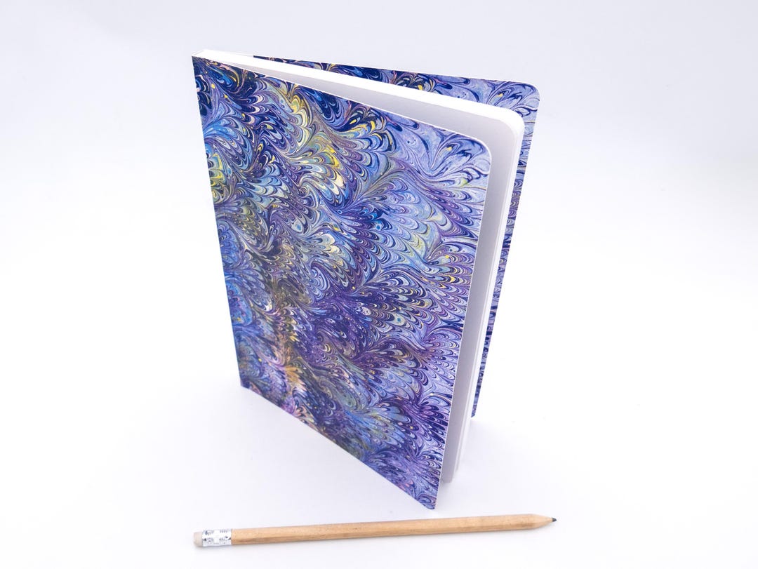 Perfect Bound Notebook 10 - Marbled Paper Designs - A5 - Italian Cover ...