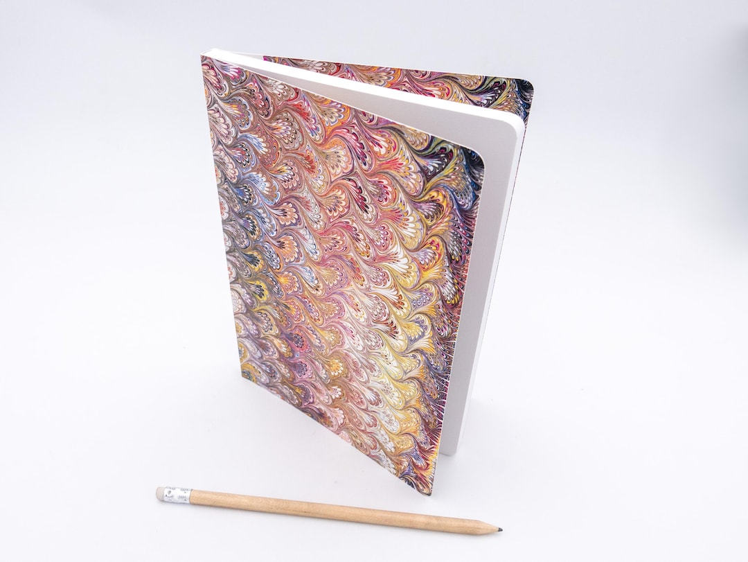 Perfect Bound Notebook 18 - Marbled Paper Designs - A5 - Italian Cover ...