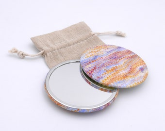 Marbled pocket mirror - more than 20 patterns available