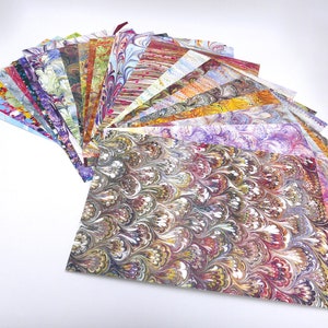 30 fogli di carta marmorizzata