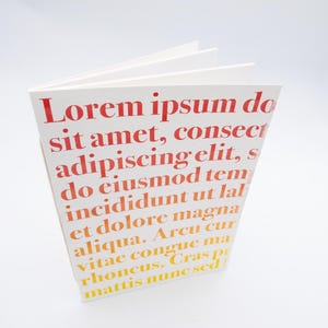 Lorem Ipsum Notebook Created in Letterpress - Limited Edition