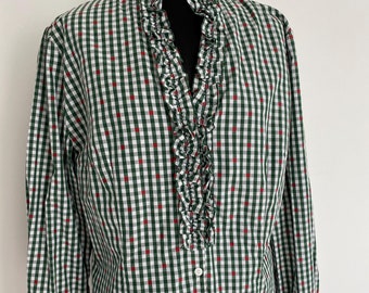 Steinbock Tyrol Austria Ladies blouse XL Size Excellent Condition Dirndl Blouse Tyrol folk blouse