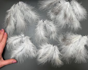 28 pcs Fluffy feathers White feathers Hat decor Amazing feathers Long feathers Earring feather Ostrich feather Wedding decor Wedding jewelry