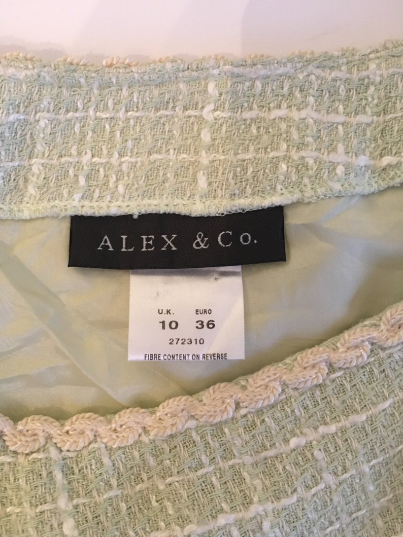 Skirt Vintage ALEX/&CO Light Blue Summer Skirt SMALL 36 Excellent Condition
