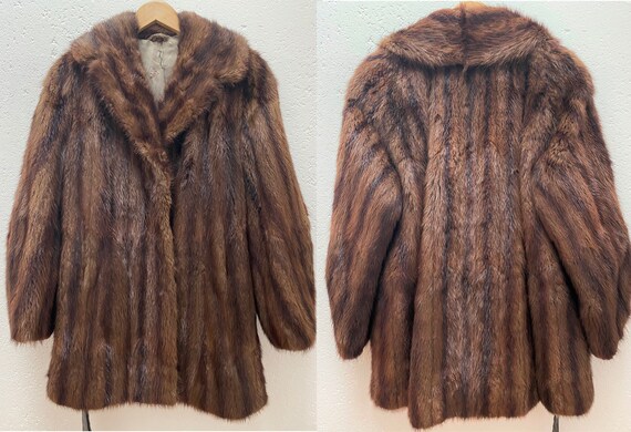 Natural Mink Fur Coat Medium Small Size Very good