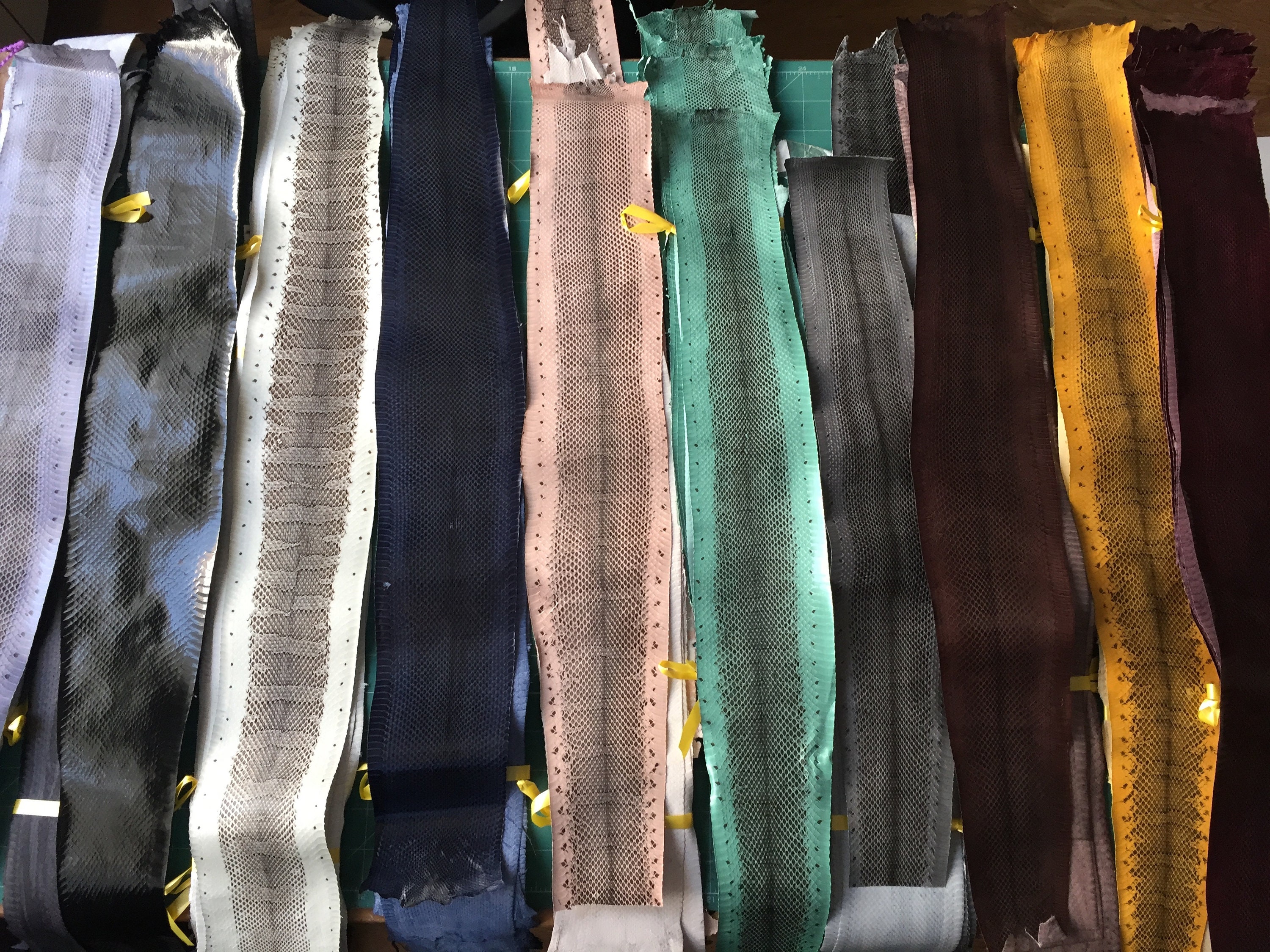 Genuine Snake Skin Leather set 10 leathers / fianoleather Etsy